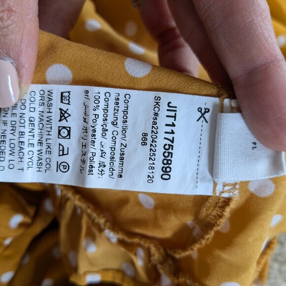 Mustard polka dot sister dresses - Picture 6 of 6